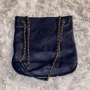 Tory Burch Soft Leather Navy Crossbody
